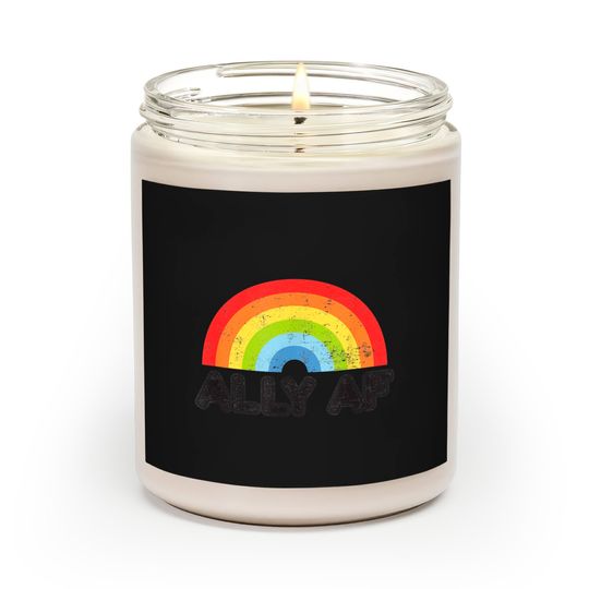 Discover Ally AF Gay Pride LGBT Flag Gift Scented Candles