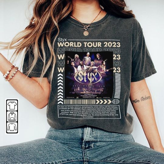 Discover Styxs World Tour 2023 Music Shirt - Concert Edition