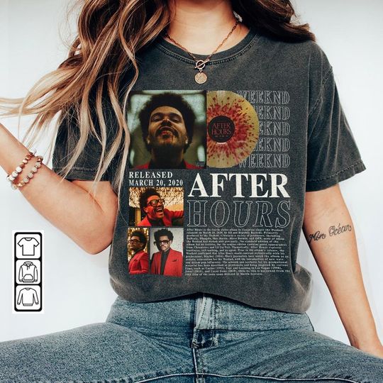 Discover Weeknds Music Shirt, After Hours Album Shirt, Weeknds Concert Shirt