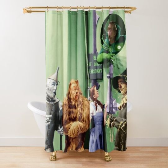 Discover Wizard of Oz Shower Curtain - Colorized Dorothy and Friends