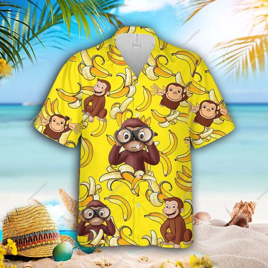 Discover Curious George Hawaiian Shirt, Curious George Summer Shirts