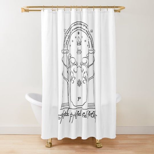 Discover Speak Friend & Enter (Door of Moria) Shower Curtain