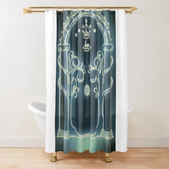 Discover Moria's door Shower Curtain