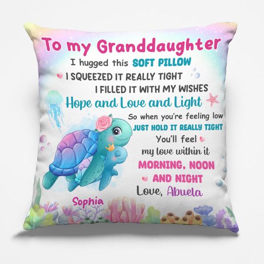 Discover When You’re Feeling Low, Just Hold It Really Tight - Family Personalized Custom Pillow