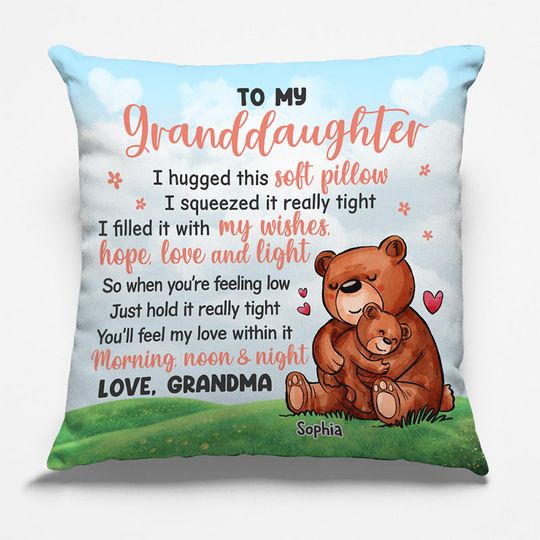Discover To My Grandchildren, You Will Feel My Love - Family Personalized Custom Pillow