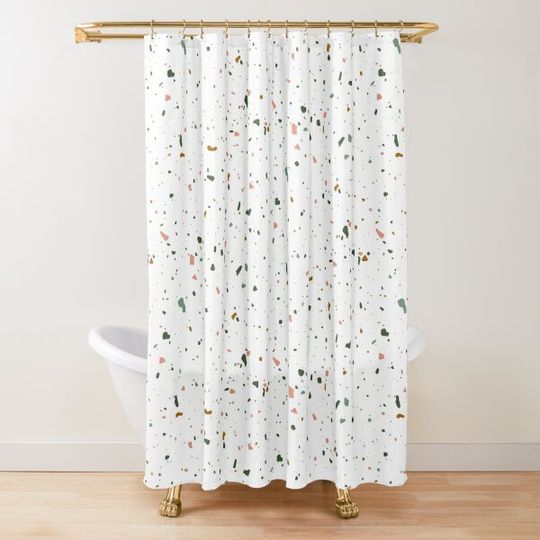 Discover Terazzo shower curtain Shower Curtain
