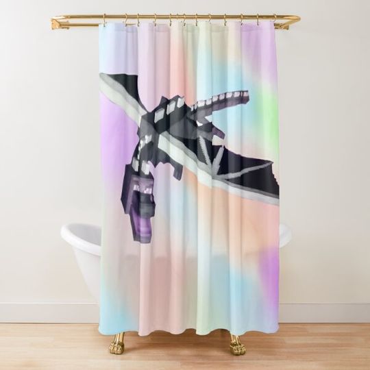 Discover ender dragon fanart Shower Curtain