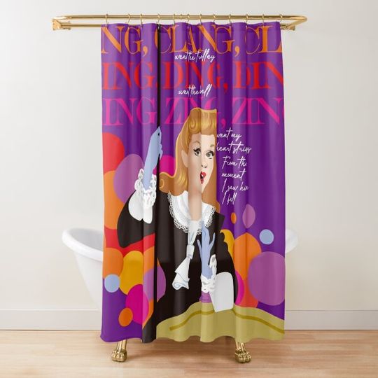 Discover Trolley Shower Curtain