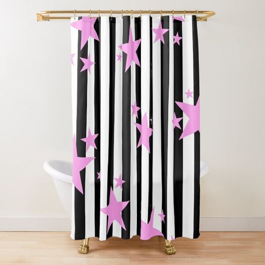 Discover "The Wendy" - Not Your Typical Stars & Stripes Shower Curtain