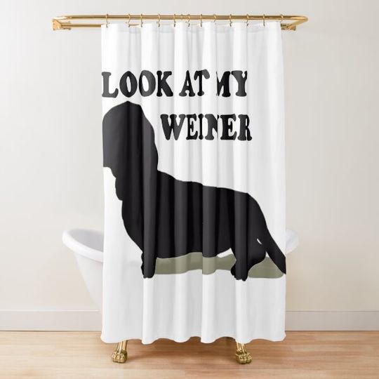 Discover Dachshund Admiration Shower Curtain