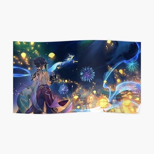 Discover Xiao - Genshin Impact Premium Matte Vertical Poster