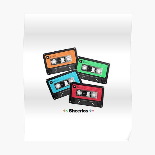 Discover Ed Shee - Album Collection (Cassette Tapes) Premium Matte Vertical Poster