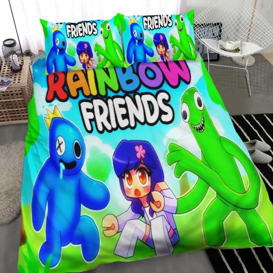 Discover Rainbow Friends Duvet Cover Pillow Cover Bedding Set