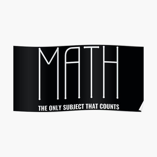 Discover Funny Math Joke Premium Matte Vertical Poster
