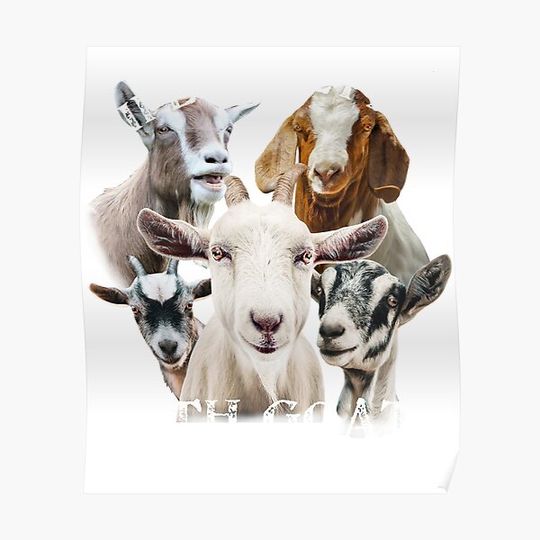 Discover Life is Better With Goats Funny Goat Lover Gift I Love Goats Premium Matte Vertical Poster