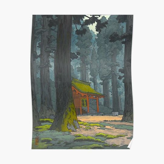 Discover Yoshida Toshi Kami No Mori (the Forest Premium Matte Vertical Posters