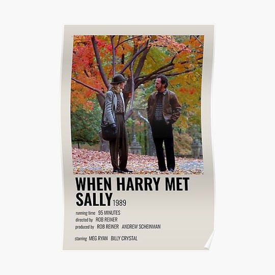 Discover When Harry Met Sally (1989) Premium Matte Vertical Poster