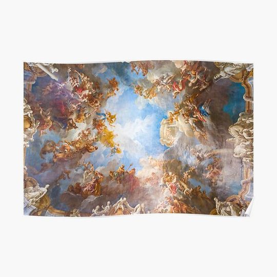 Discover renaissance ceiling art Premium Matte Vertical Poster