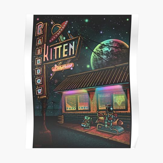 Discover Good Music Rainbow Kitten Surprise Band Premium Matte Vertical Poster