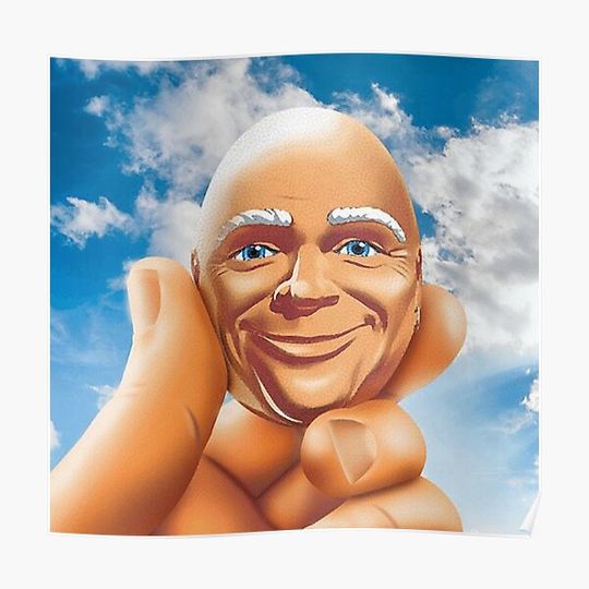 Discover Mr Clean Egg Premium Matte Vertical Poster