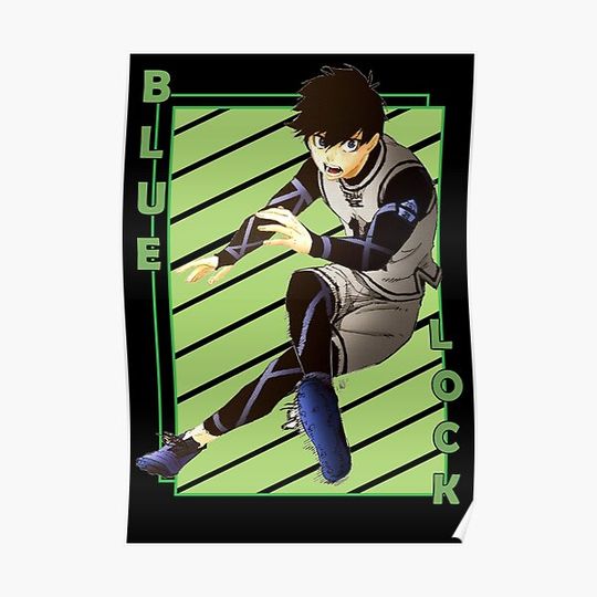Discover Yoichi Isagi Blue Lock Buru Rokku Anime Manga Design Premium Matte Vertical Poster