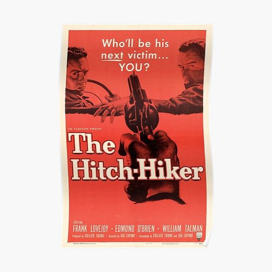 Discover The Hitchhiker - vintage film poster Premium Matte Vertical Poster