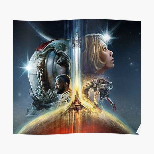 Discover Starfield New Video Game Premium Matte Vertical Poster