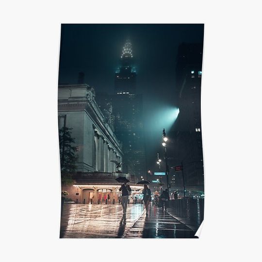 Discover Gotham Nights Premium Matte Vertical Poster