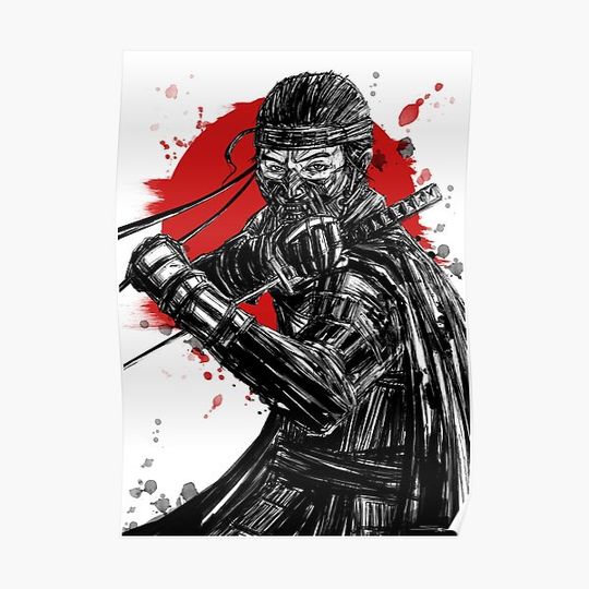 Discover Ghost of Tsushima - Jin Sakai Premium Matte Vertical Poster