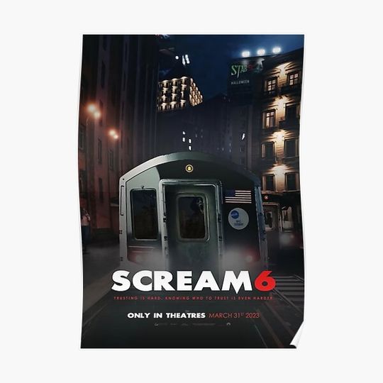 Discover Scream 6 Train Poster Premium Matte Vertical Poster