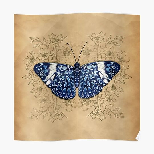 Discover Real Butterfly Premium Matte Vertical Poster