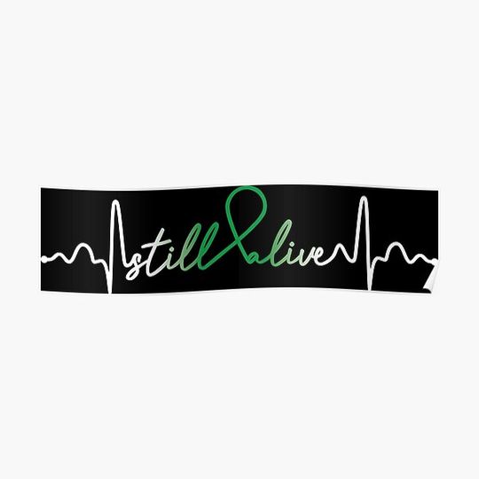 Discover Still Alive- Bipolar Disorder Awareness Gifts for Women Bipolar Disorder Support Ribbon Premium Matte Vertical Poster