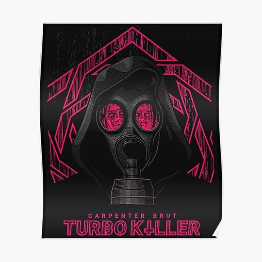 Discover Carpenter brut art logo Premium Matte Vertical Poster