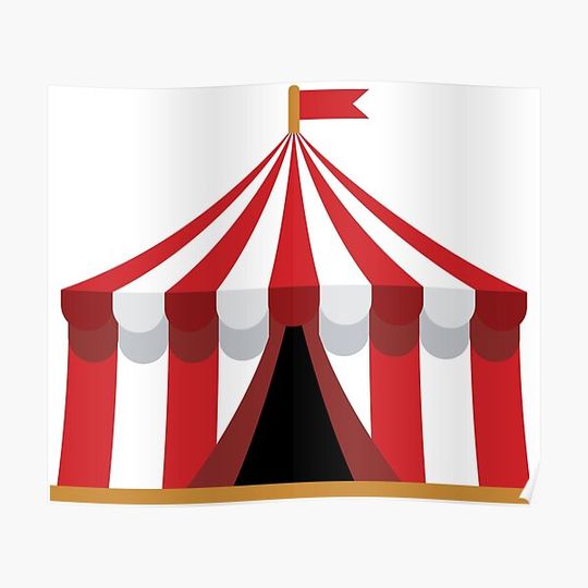 Discover Circus Tent Premium Matte Vertical Poster