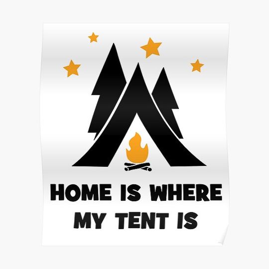 Discover Tent Premium Matte Vertical Poster