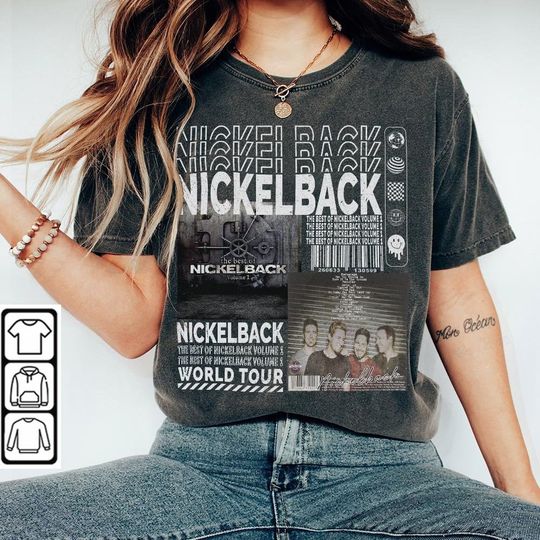 Discover Nickelback Music Shirt, Vintage Rock Get Rollin' Tour 2023 Tickets Album