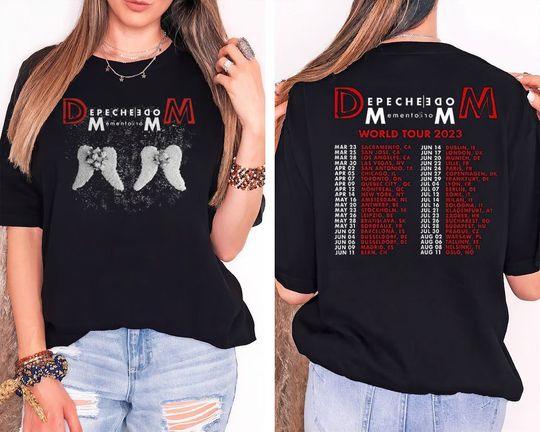 Discover Depeche Mode Memento Mori TShirt, 2023 Music Tour Shirt, Fan Gift Merch 2023