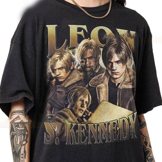 Discover Vintage Leo S. Kennedy Shirt, Leon Kennedy Shirt, Resident Evil 4 Movie Shirt