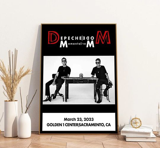 Discover Golden 1 Center, Sacramento CA March 23 Tour 2023 Poster, Depeche Mode Band