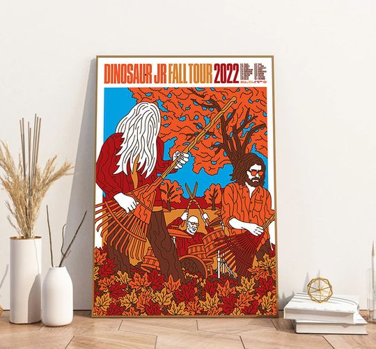 Discover Dinosaur JR Fall Tour 2022 Poster, Rock Band Print, Music Love Gift