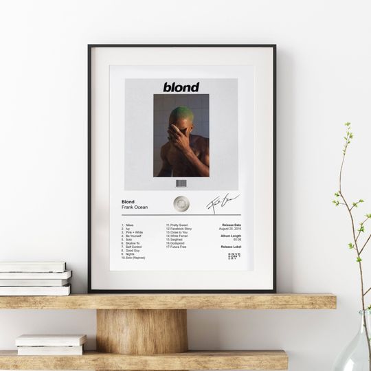 Discover Frank Ocean Poster, Album Cover Poster, Blond Album Cover Poster