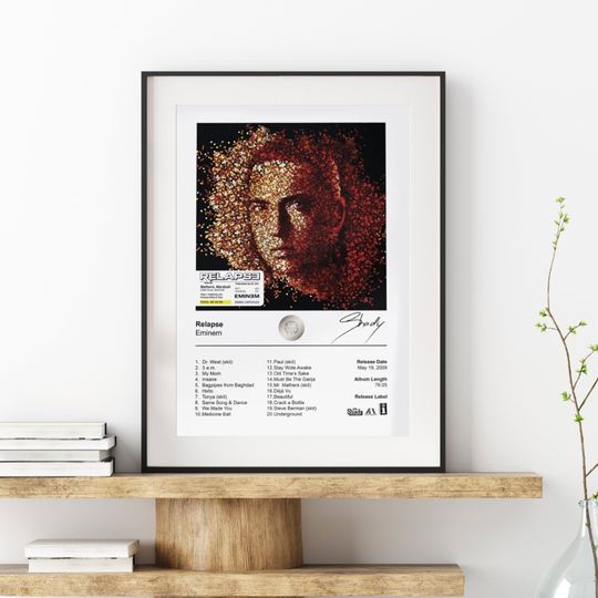 Discover Eminem Poster, Album Cover Poster, Relapse Album Cover Poster