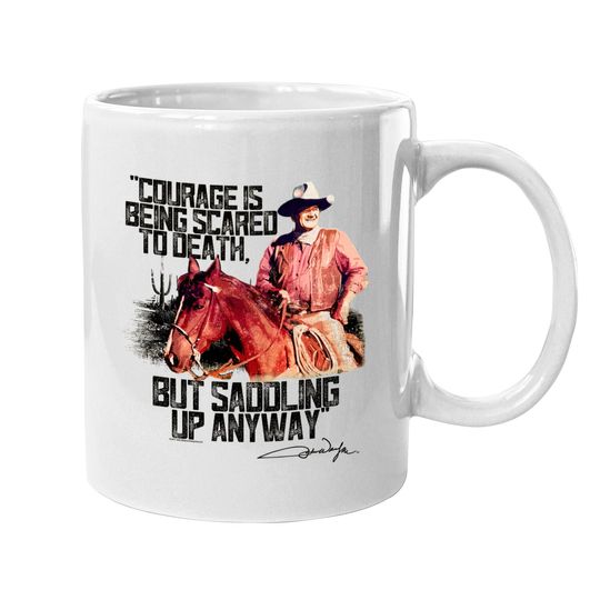 Discover John Wayne Saddle Up Natural Heather Mugs