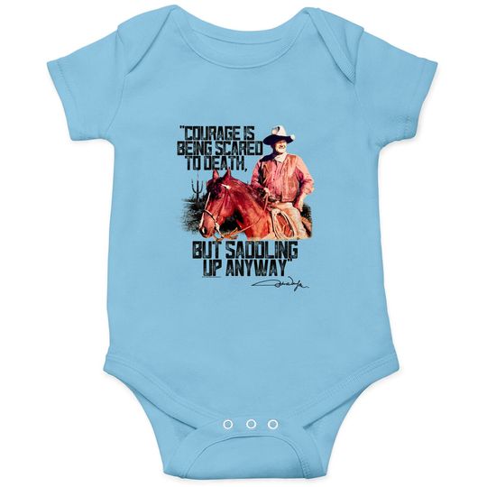 Discover John Wayne Saddle Up Natural Heather Onesies