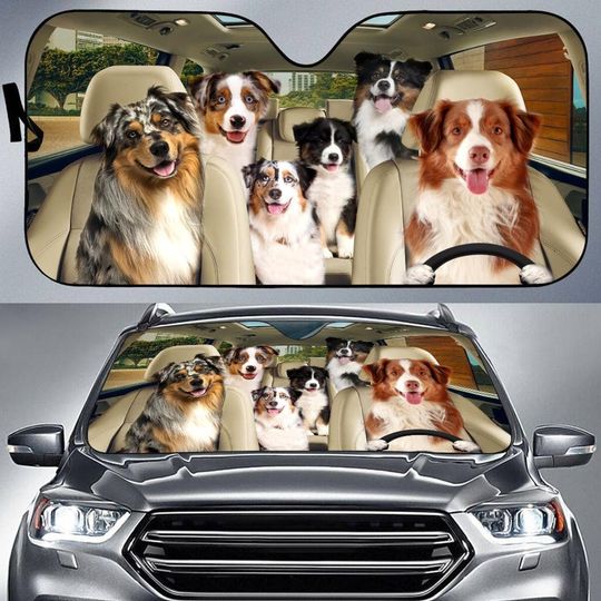 Discover Australian Shepherd Car Sun Shade Collection