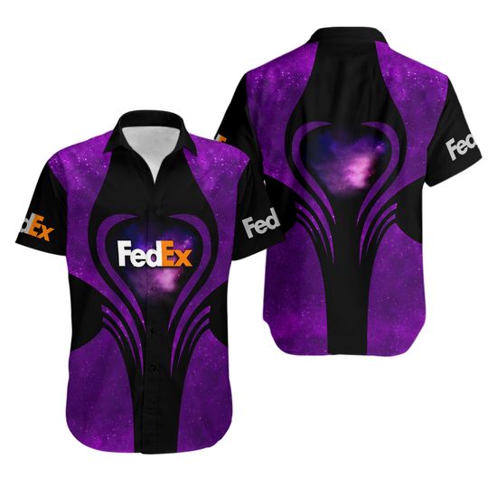 Discover Fedex purple galaxy Summer Hawaiian Shirts