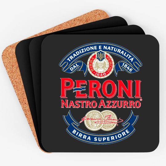 Discover Peroni Birra Vintage Logo Coasters
