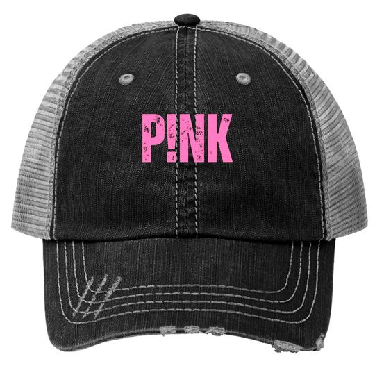 Discover P!nk Singer Custom Trucker Hats For Summer Carnival Tour 2023 Pink Concert Print Trucker Hats