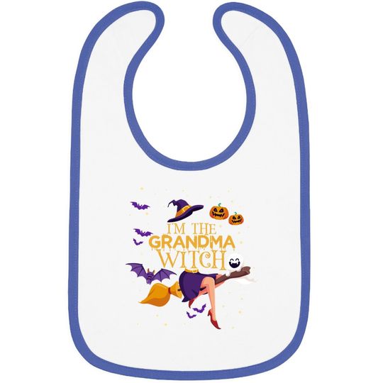 Discover I'm The Grandma Witch Halloween Pumpkin Group Baby Bib