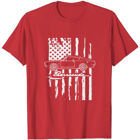 Discover Plymouth Muscle Barracuda Car Classic American 60s 70s V8 T-Shirt